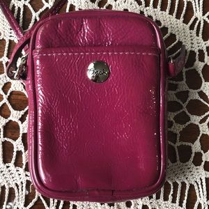 Cute coach patent wristlet